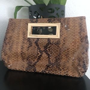 Michael Kors snake print clutch